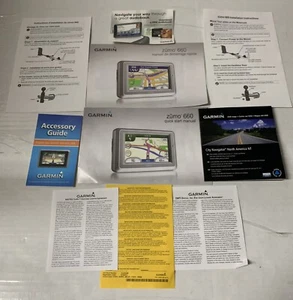Garmin Zumo 660 Motorcycle GPS MANUAL, CITY NAVIGATOR NORTH AMERICA NT, Bundle! - Picture 1 of 7