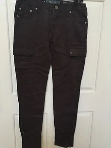 Miss Me Cargohose Skinny CP1246A Größe 26 x 30 Militär UVP 89 $ Farbe GRAU - Bild 1 von 6
