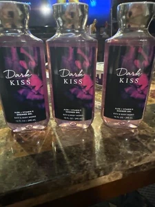 Bath & Body Works Dark Kiss Shower Gel 10 Oz each Set Of 3 - Picture 1 of 3