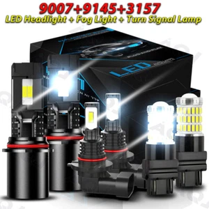 9007 9145 3157 LED Headlight Fog Bulb+Turn Signal Lamp For 2001-2011 Ford Ranger - Bild 1 von 18