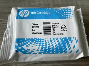 🔥 Genuine HP Design Jet 728 • Yellow Ink Cartridge • F9J61A • OEM Original - Picture 1 of 2