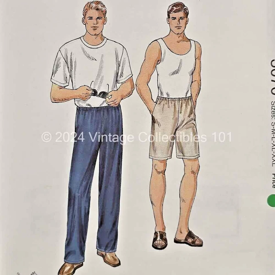 Kwik Sew Pattern 3070 Men's Pants Shorts Size S M L XL XXL Uncut FF - Image 1 of 4