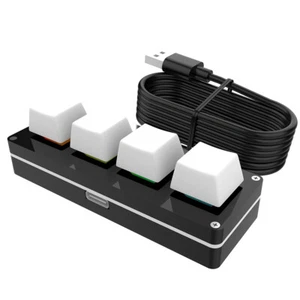 Programmazione a 4 tasti Macro Manopola personalizzata Tastiera RGB Hotswap Macr - Photo 1/11