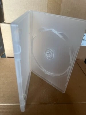 LDB 10 PCS NEW TOP QUALITY 14MM SINGLE DVD CASE ,CLEAR, MADE IN USA 1095L, FREE SHIP