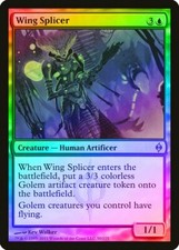 Wing Splicer FOIL New Phyrexia PLD Blue Uncommon MAGIC MTG CARD ABUGames