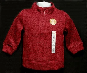 Jumping Beans weich/gemütlich Viertelreißverschluss Fleecepullover Säugling/Kleinkind Größe 12MOS neu mit Etikett - Bild 1 von 8