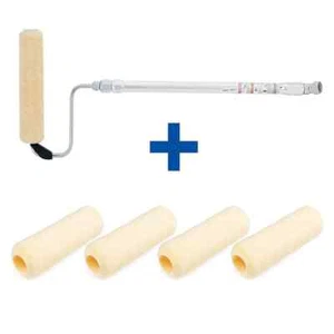 Graco Pressure Roller Kit with 3/4" Nap Cover and 9" Stainless Steel Frame 4 Pk - Picture 1 of 3