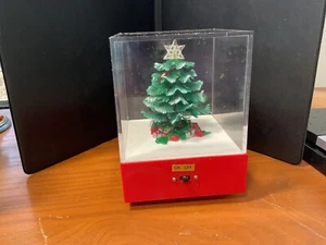 Vintage Chadwick"White Christmas" musical, lighted, revolving tree. 1950's - Picture 1 of 4