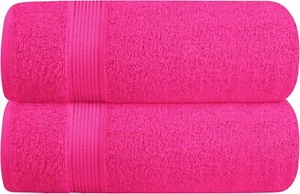Belizzi Home Oversized Cotton Bath Towels 2-Pack, Ultra Absorbent & Quickdry - Picture 1 of 6