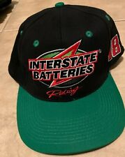 Bobby Labonte #18 Interstate Batteries NASCAR Hat Cap Adjustable Strap Black NEW