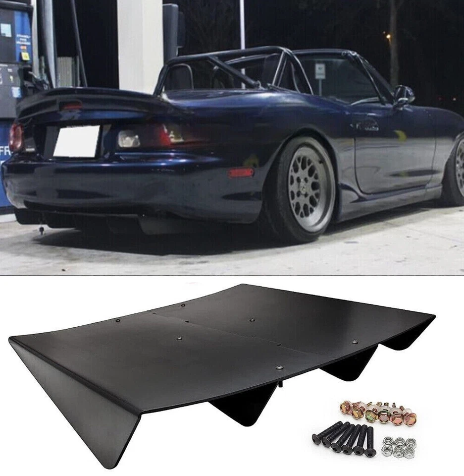 For Mazda Miata 2 3 6 Rear Diffuser Bumper Splitter 4 Fins Chin 22" x 20" - Изображение 1 из 4