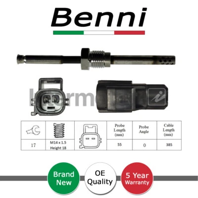 Sensore temperatura gas scarico Benni adatto a Volvo XC70 Cross Country 2.4 D #1 - Immagine 1 di 2