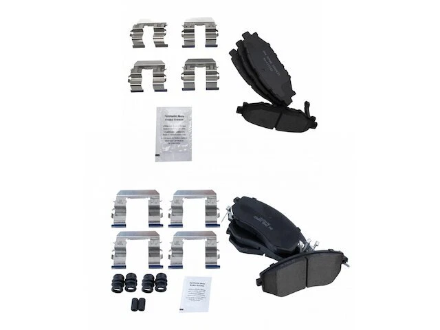 TRQ Ceramic Brake Pads Brake Pad Set fits Subaru BRZ 2013-2016 75HPFK - Image 1 of 1