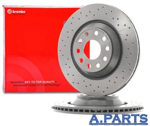 BREMBO 2X BREMSSCHEIBE GELOCHT 310 mm HINTEN A3 8P 8VS Q3 8U SKODA SEAT VW GOLF - Bild 1 von 2