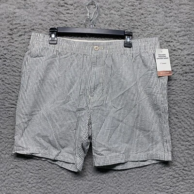 Pantalones Cortos Dockers Para Hombre XL Rayas Colección Pacífico Blanco Tostado Informal Seersucker Foto 1 de 4