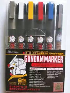Gundam GSI Creos Marker Set Base # GMS - 105 Nuovi 6 Marcatori - Foto 1 di 2