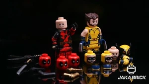 minifig mini brick jaka brick Wolverine deadpool - Picture 1 of 6