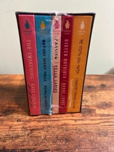 Penguin Vitae 5-Book Box Set Awakening Yellow Wall-Paper Passing Night Falls - Picture 1 of 5