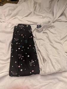 2 Pairs Vintage Limited Too Leggings Size 14/16 Y2k Unicorn And Gray - Picture 1 of 7