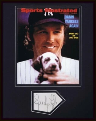 Sparky Lyle Signed Framed 11x14 Photo Display JSA Yankees - Image 1 of 2