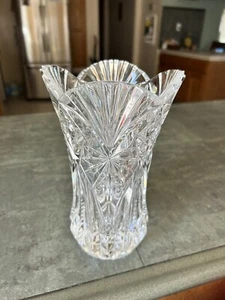 J. G. Durand 24% Lead Crystal 8 1/2" Vincennes Cristal Flower Vase Excellent! - Picture 1 of 11