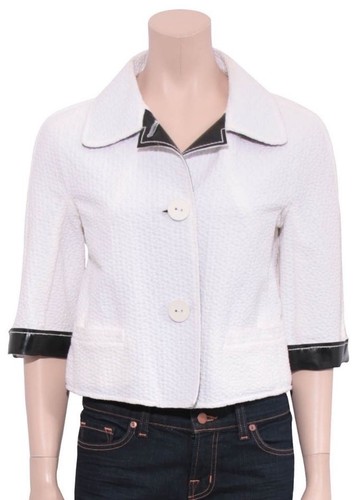 Giacca bianca dettaglio brevetto FENDI (TAGLIA 42)