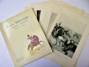 Militaria Lot Paris Military in History + Engravings Battles Napoleon - Picture 1 of 7