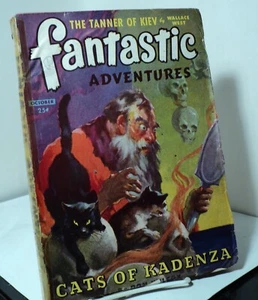 Fantastic Adventures - October 1944 - pulp - no back cover - front cover detachd - Picture 1 of 2