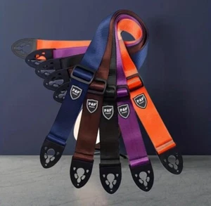 P & P selbstsichernde Gitarrenriemen, einfarbige Farben. Wie Tai Lih. KOSTENLOSER VERSAND! - Bild 1 von 7