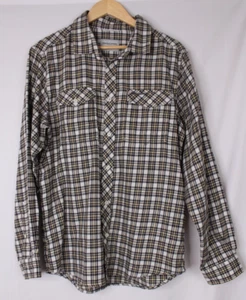 Camicia uomo Craghoppers in flanella nera e marrone a quadri a quadri taglia M - Foto 1 di 14
