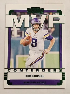 2022 Panini Contenders Kirk Cousins MVP Contenders Green #MVP-KCO Vikings - Picture 1 of 2