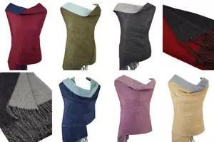 Luxuriöser Wende Winter Schal Halstuch Decke Tuch Poncho Cape warm weich dick - Bild 1 von 8