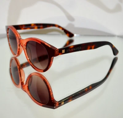 BCBG MAXAZRIA "Red Orange" Sunglasses Orange/Tortoiseshell B946 46/21/135 - Image 1 of 4