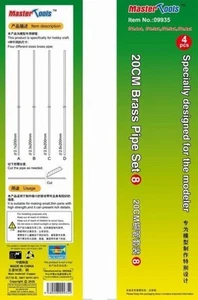 Micro tubes laiton 2.1, 2.3, 2.5, 2.8 mm x 20cm - master tool 09935 - Imagen 1 de 1