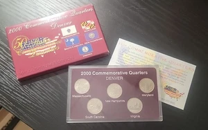 2000 Commemorative Quarters Set Denver With COA And Box LT#121 - Picture 1 of 7