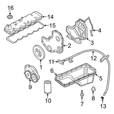 For Dodge Ram 3500 2002-2010 Dodge 5017783AA Engine Oil Dipstick Tube O-Ring — 第 1/4 张图片