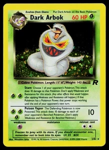 Dark Arbok 2/82 Team Rocket Holo Rare 2000 - Pokemon Card - Picture 1 of 2