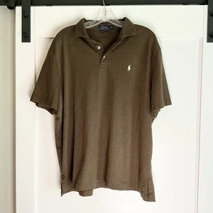 Polo Ralph Lauren Pima Soft Touch Poloshirt Braun Freizeit Preppy Herren XXL - Bild 1 von 6