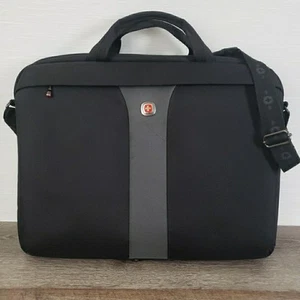 Swiss Gear Wenger Legacy Slimcase ordinateur portable 17" sac de voyage bandoulière noir - Photo 1/22