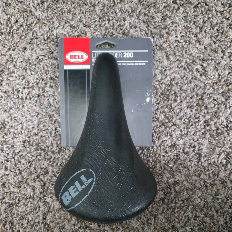 Bicicleta Preta Sela de Bicicleta Bell Little Rider 200 Lugares Infantil BMX MTB - Imagem 1 de 4