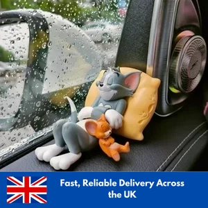 Decoración de dibujos animados Tom y Jerry ratón gato adorno figuras coche escritorio decoraciones - Imagen 1 de 6