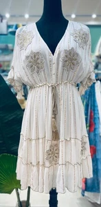 100% Viskose Kleid, Made in India - Bild 1 von 5