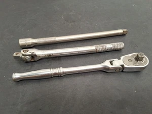 Snap-on TM711 Flex Head Ratchet w/ TMX60 6" Ext. & MVN10A Breaker Bar - Picture 1 of 21