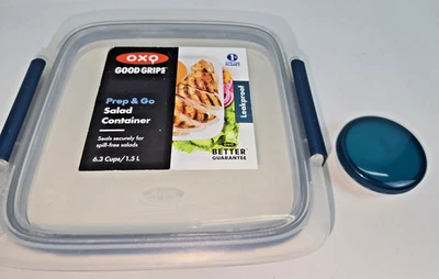 OXO 良好握把 Prep & Go 沙拉容器 6.3 杯/1.5 L 无双酚 A 防漏 — 第 1/4 张图片