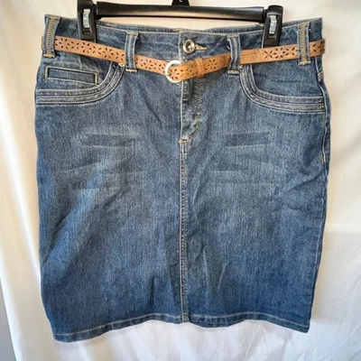 Falda vaquera Sonoma lavado medio calce moderno 8 Foto 1 de 4