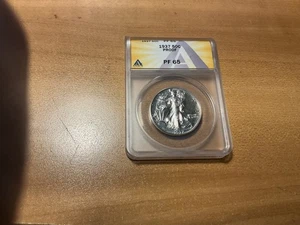 1937 Silver Proof Walking Liberty Half Dollar PF65 - Picture 1 of 4