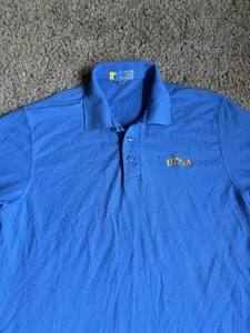 Vintage Bruins Basic Threads Golf Polo Shirt Knit Large UCLA Bruins California - Picture 1 of 8