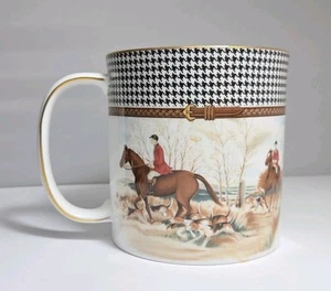 Tazza Ralph Lauren BALMORAL HUNT Wedgwood Bone China England cavallo Beagle 33/4 x 33/4" - Foto 1 di 11