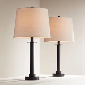 360 Lighting Rockford 26" High Bronze USB Table Lamps Set of 2 - Picture 1 of 10
