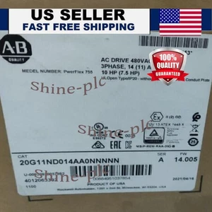 NEW AB 20G11ND014AA0NNNNN PowerFlex 755 AC  Free Fast Ship US Free Tax - Picture 1 of 5